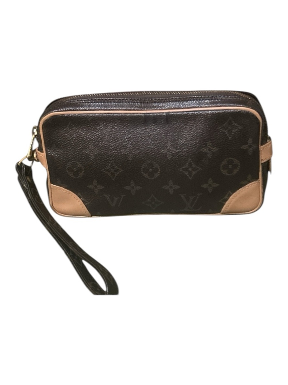Louis Vuitton Pochette Marly Bandoulier LV Monogram Canvas Wristlet Clutch 1991